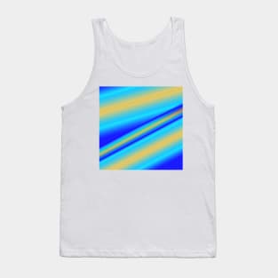 blue yellow white abstract texture Tank Top